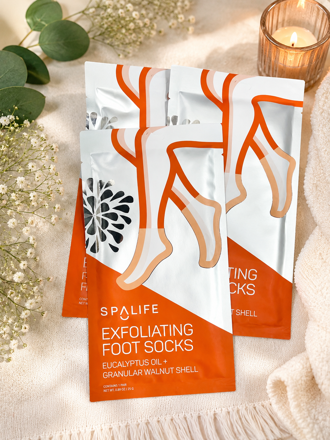 Spa Life Exfoliating Foot Socks