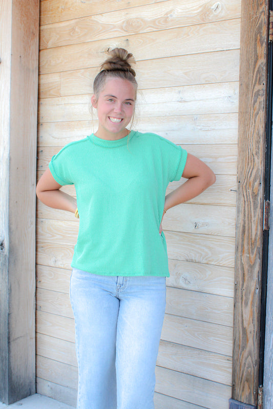 Ribbed Knit Top