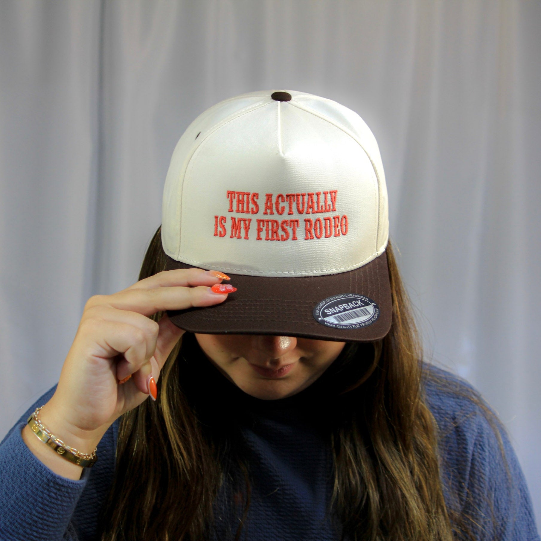 2-Tone Cap - This Actually is My First Rodeo - Black/Beige – The Shop ...