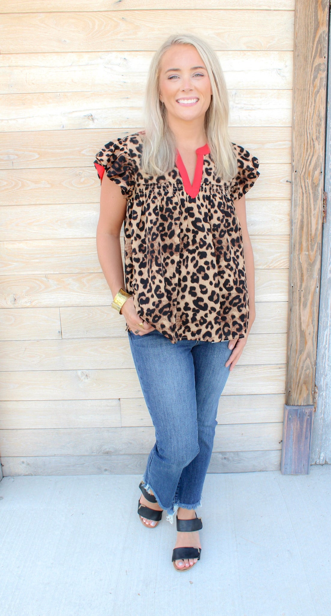 Leopard Printed Top