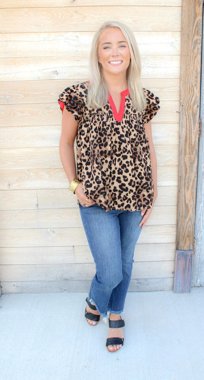 Leopard Printed Top