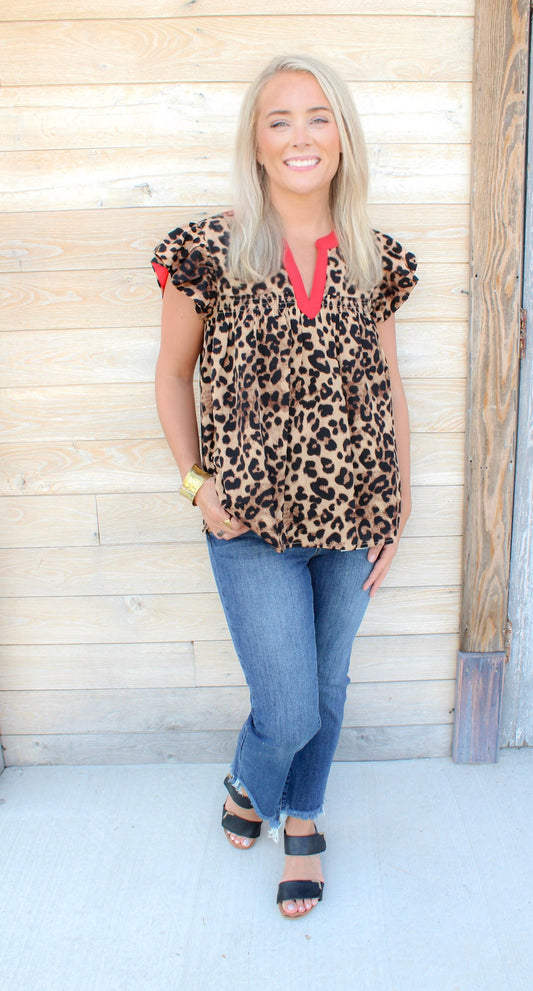 Leopard Printed Top