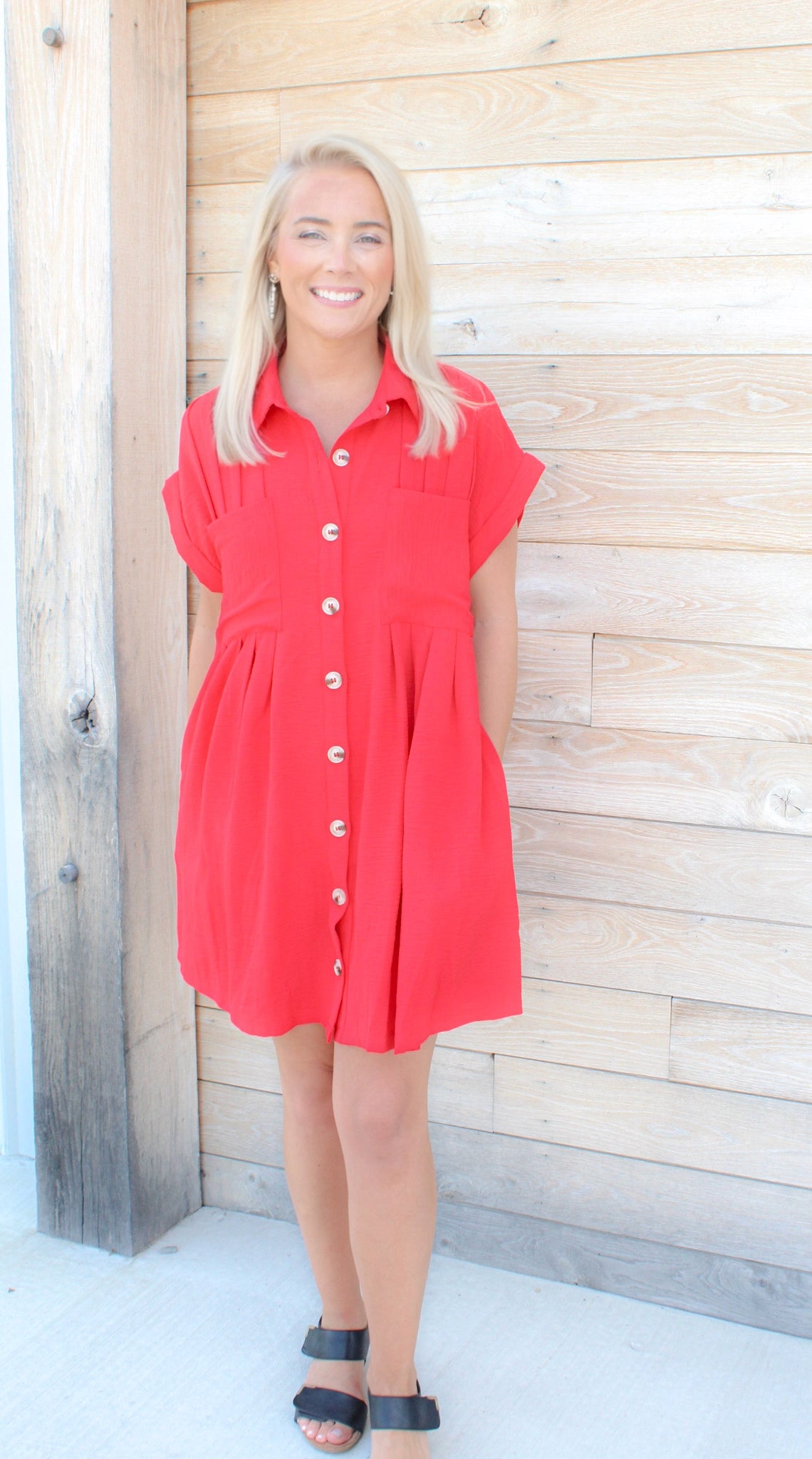 Game Day Button Dress