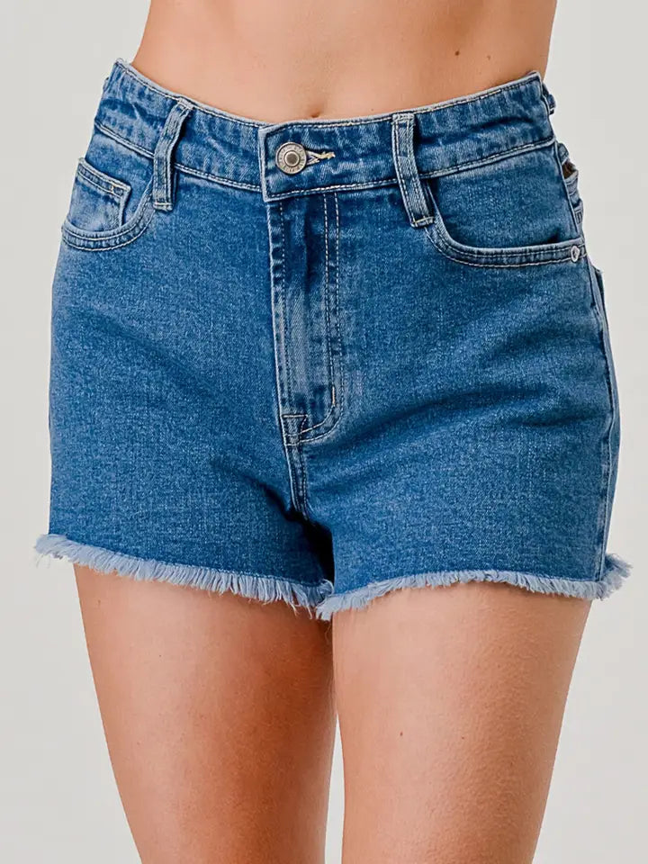Medium Wash Denim Shorts