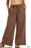 PLUS FLEECE EXPOSED SEAM WIDE LEG SWEATPANTS