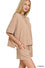 RAISED RIB SHORT SLEEVE TEE & SHORT PANTS SET