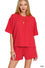 RAISED RIB SHORT SLEEVE TEE & SHORT PANTS SET