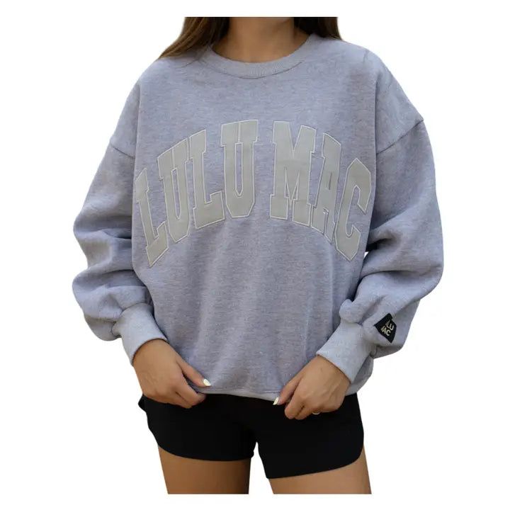 LULU MAC Puff Letter Sweatshirt