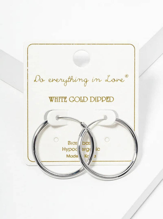 14K-Gold-Dipped 30mm Endless Hoop Earrings