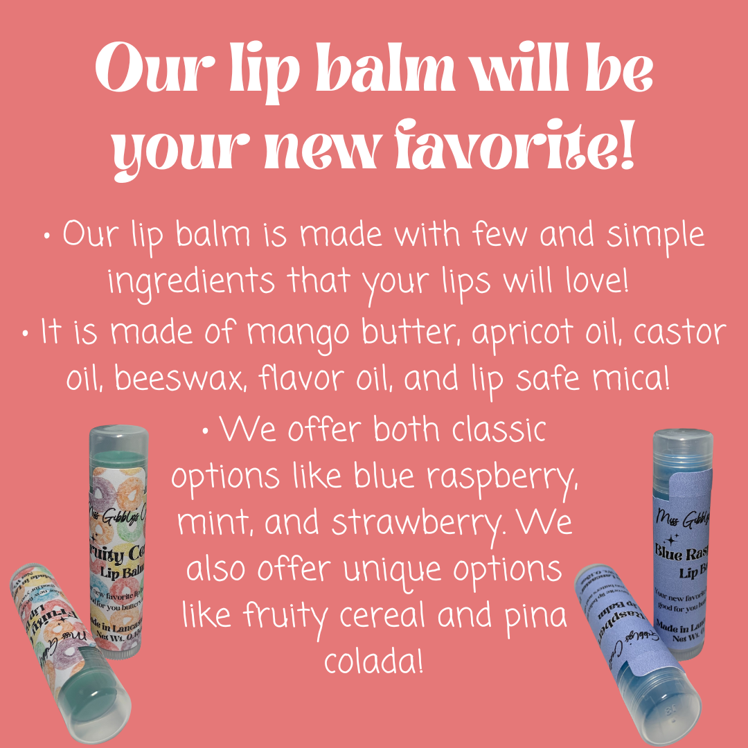 Strawberry Lip Balm, Trendy Lip Balm, Fruity Lip Balm