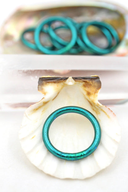 Single Thai Buddhist Temple Rings, Rush, Colorful Kumlai