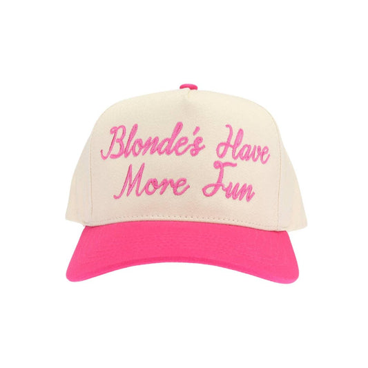 Blondes Have More Fun Embroidered Trucker Hat