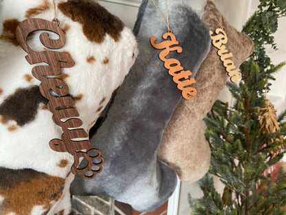 Plush Faux Fur stocking blanks