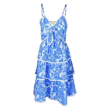 Simply Southern Blue Floral Dress