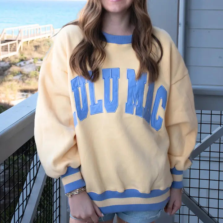 LULU MAC x Social Society ColorBlock Pullover