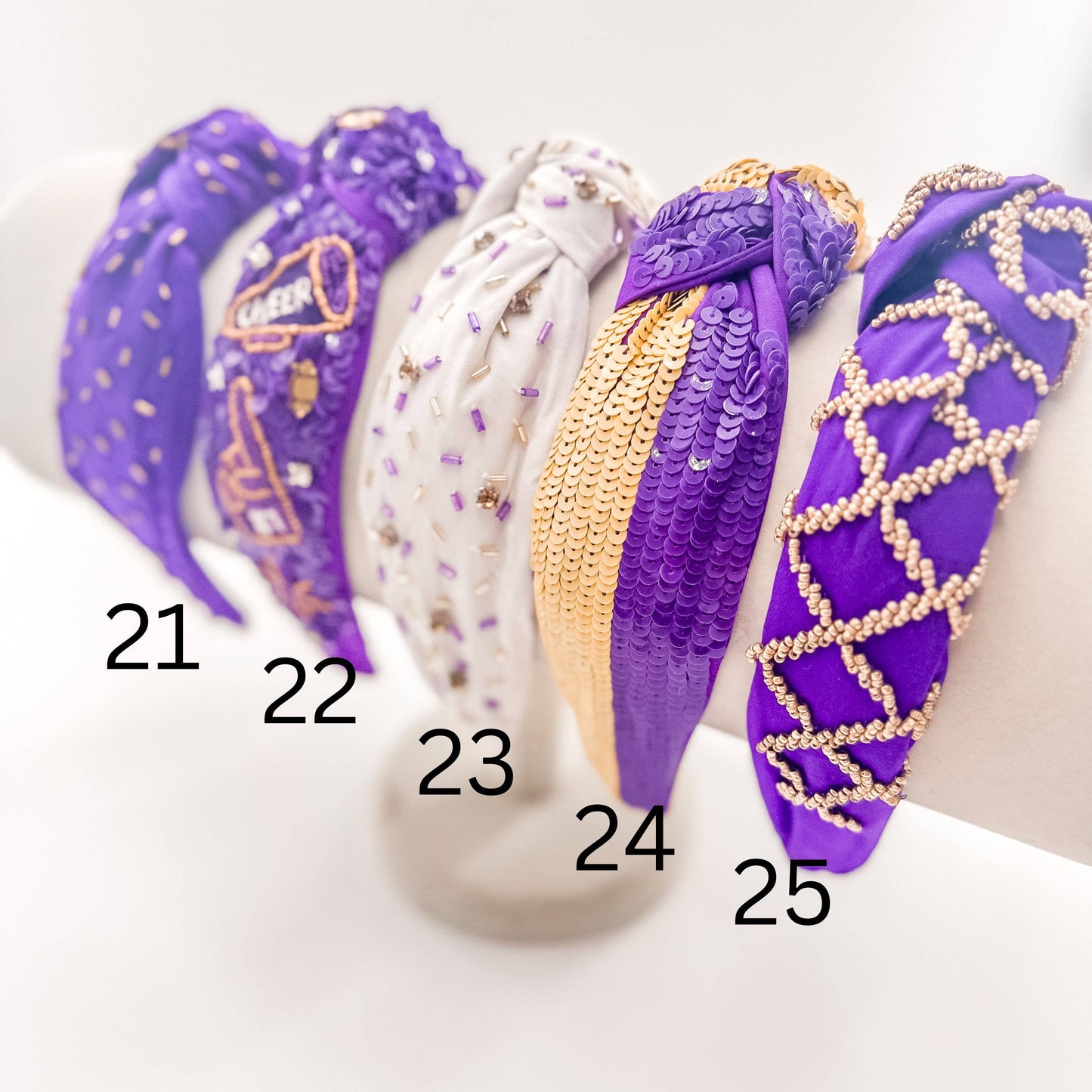 Football Headband, Game Day Headband, Sequin Headband