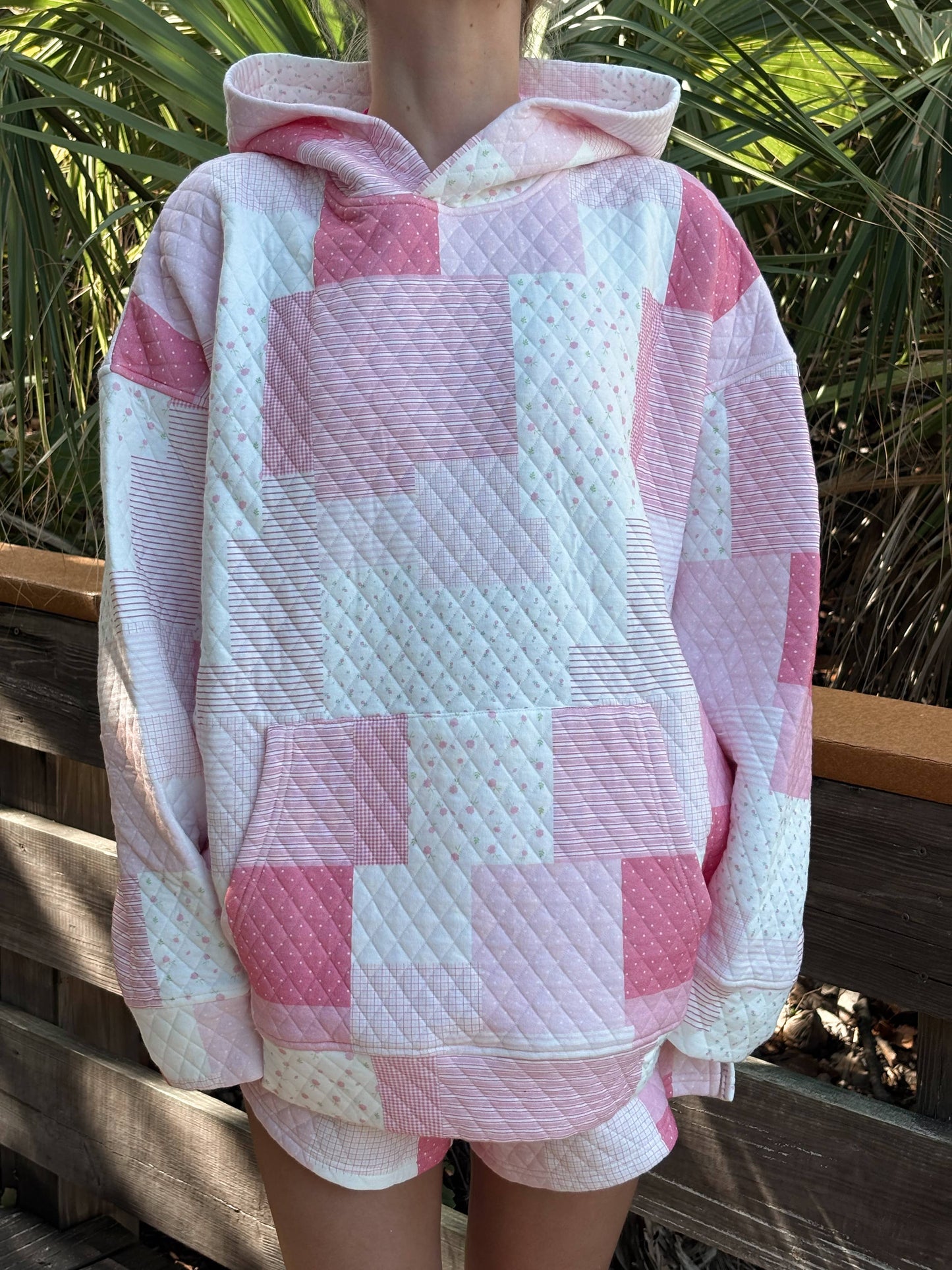 Margo Quilted Patchwork Hoodie
