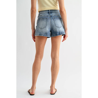 HIGH RISE SHORTS TROUSER HEM