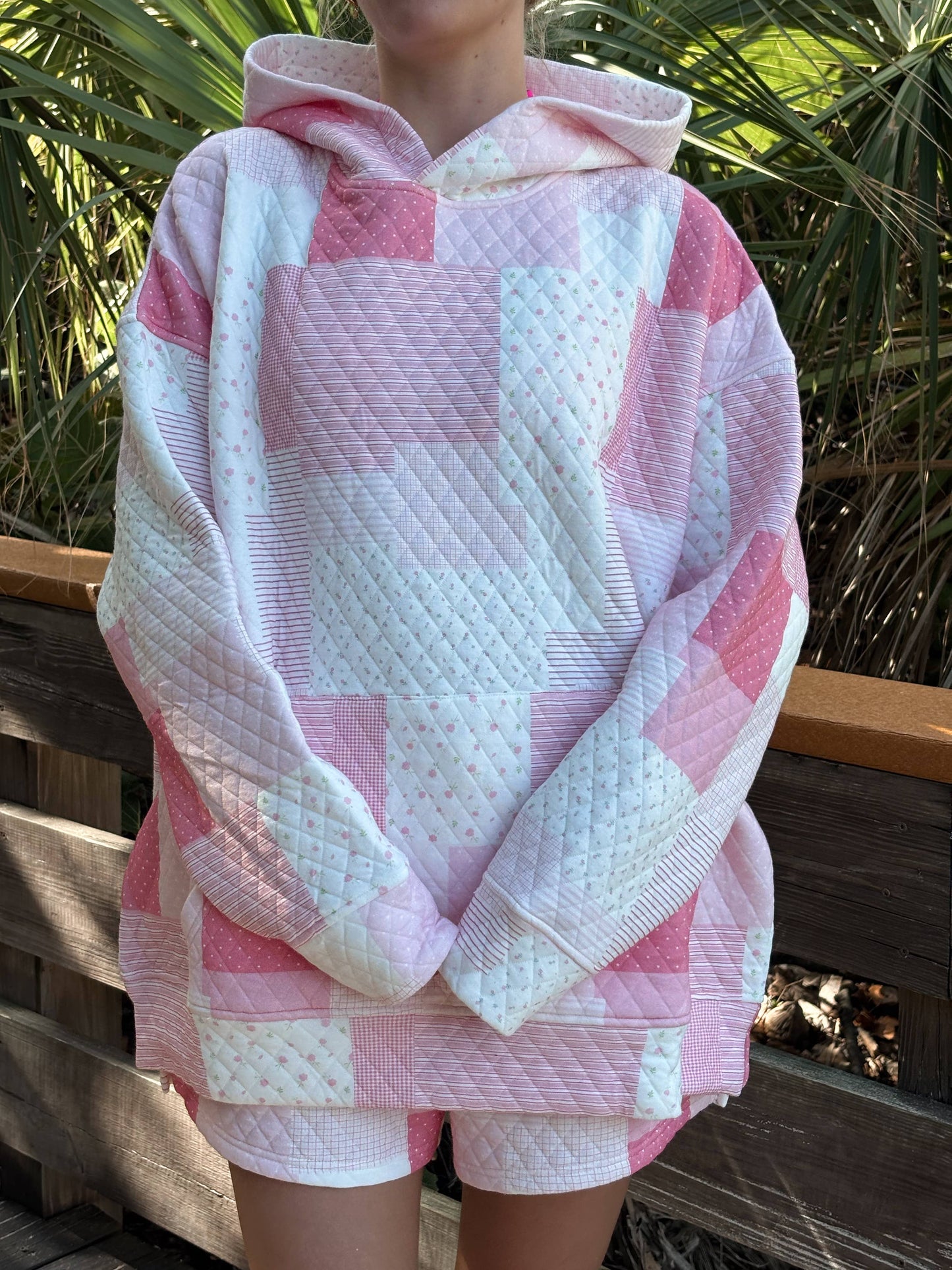 Margo Quilted Patchwork Hoodie