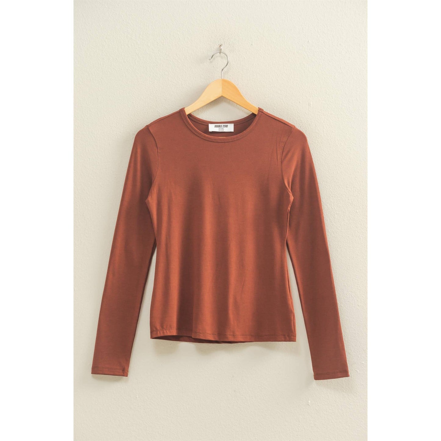Basic Long Sleeve Crew Neck Top