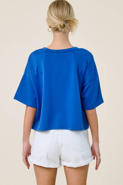Boxy Short Sleeve Scuba Shirt
