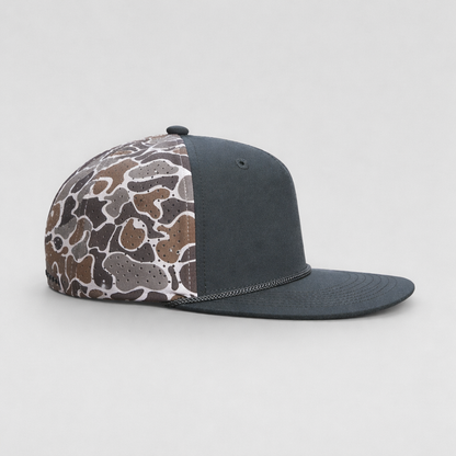 Perforated Structured Dark Slate-Smokeshow Camo/ Gray Rope