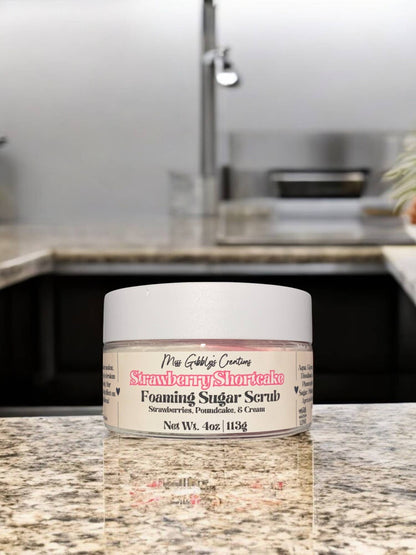 Strawberry Shortcake- 4oz Foaming Sugar Scrub