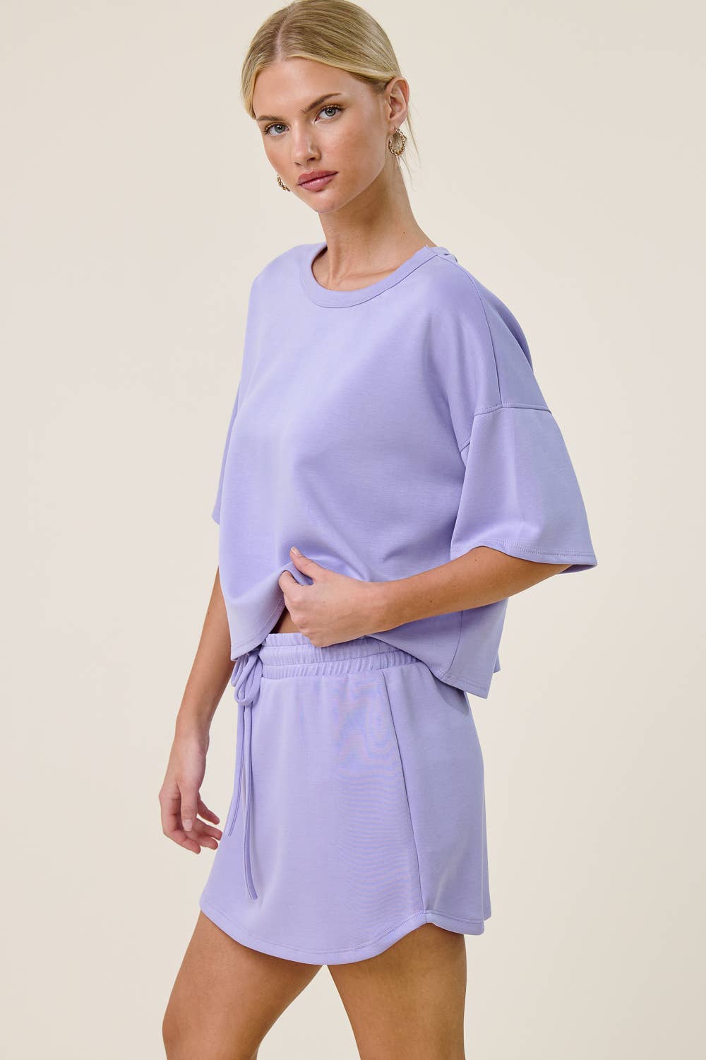 Boxy Short Sleeve Scuba Shirt