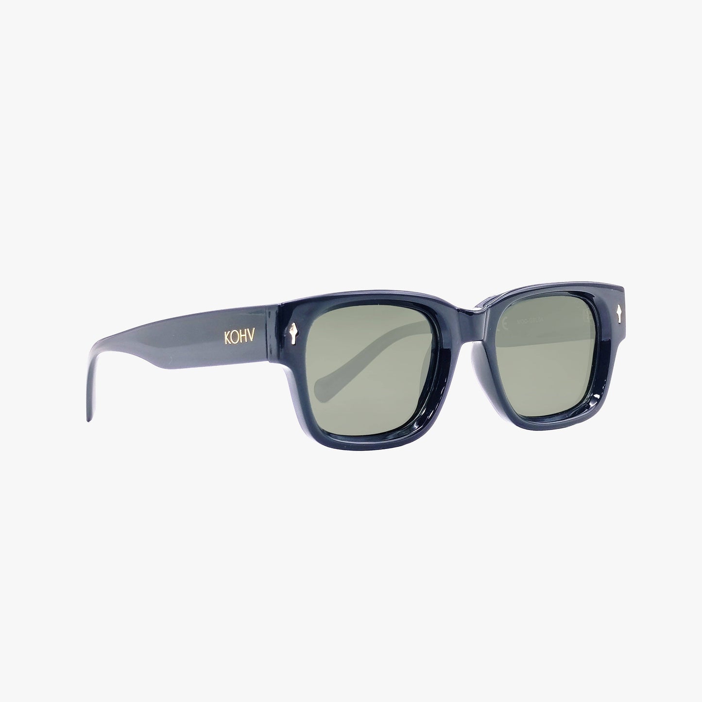 MOD MIDNIGHT Polarized Square Designer Fashion Sunglasses