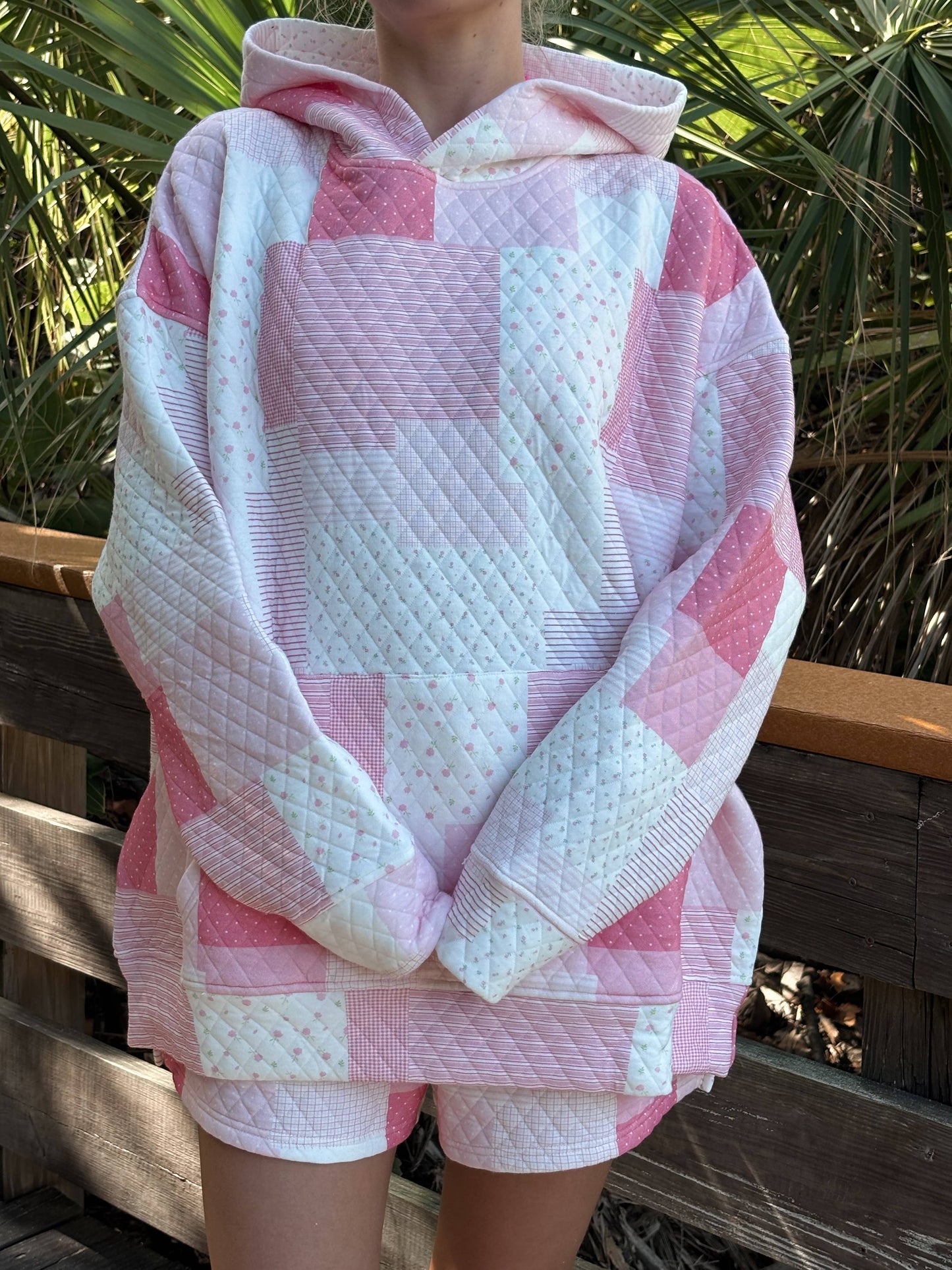 Margo Quilted Patchwork Hoodie