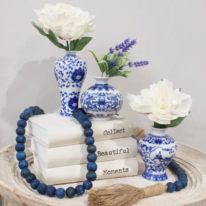 Blue and White Vase Set