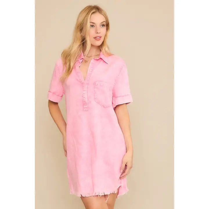 Pink Collar Dress