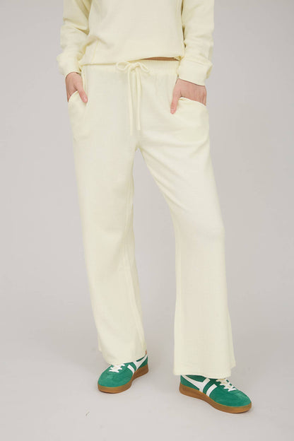 WASHED HIGH WAIST DRAWSTRING LOUNGE PANTS