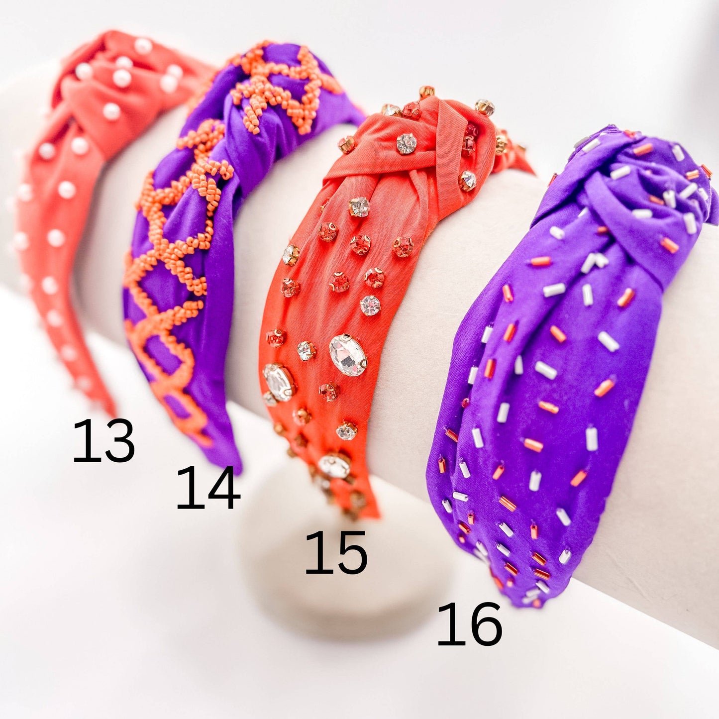 Football Headband, Game Day Headband, Sequin Headband