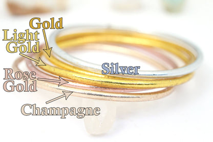 Thin Thai Buddhist Temple Bracelets, Mantra Bangle