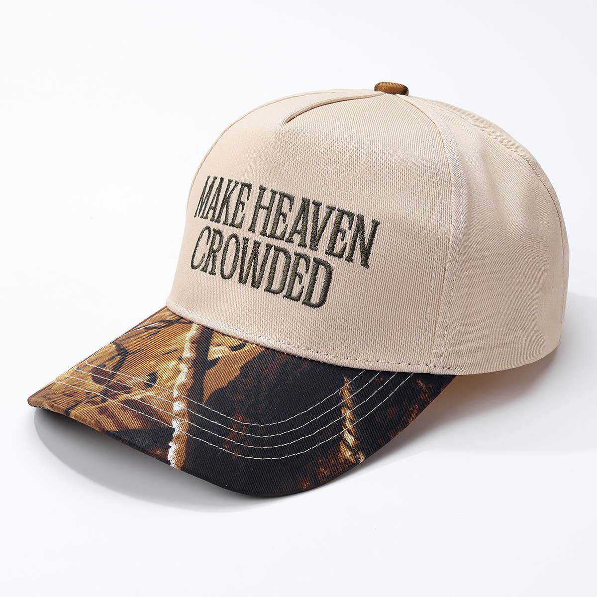MAKE HEAVEN CROWDED BASEBALL CAP in RED