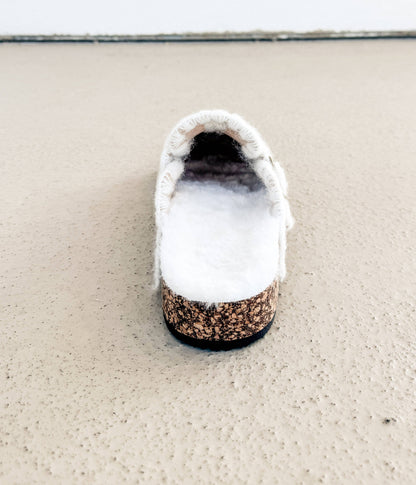 Soft Steps Embroidered Mule in Nude