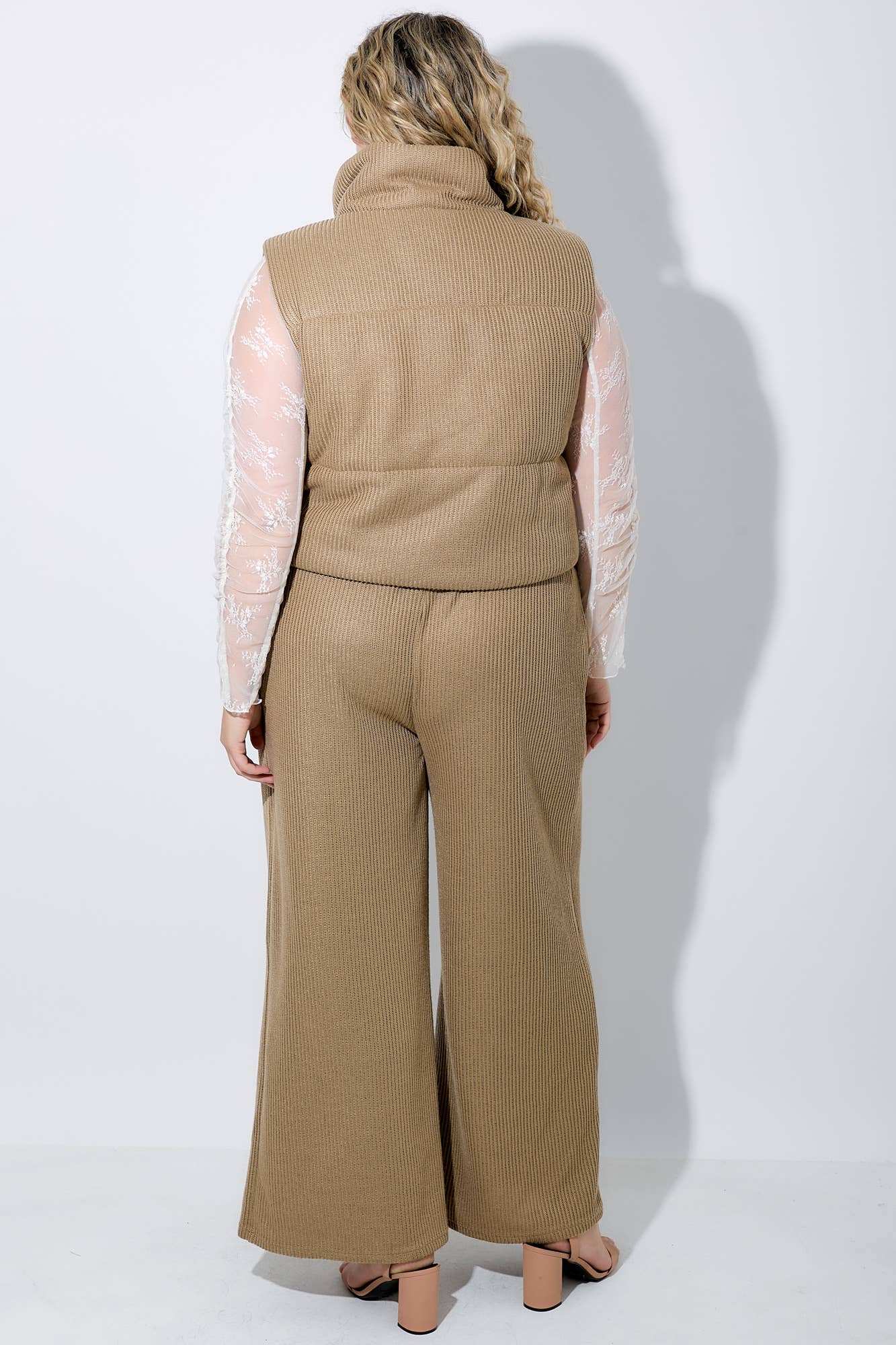 ELASTIC KNIT LONG PANTS