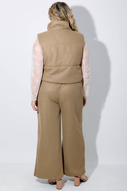 ELASTIC KNIT LONG PANTS