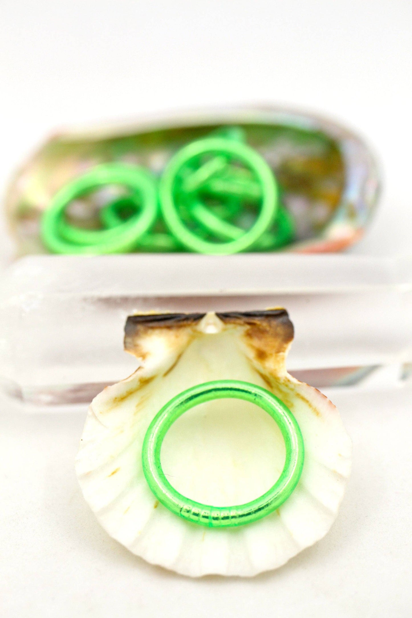Single Thai Buddhist Temple Rings, Rush, Colorful Kumlai