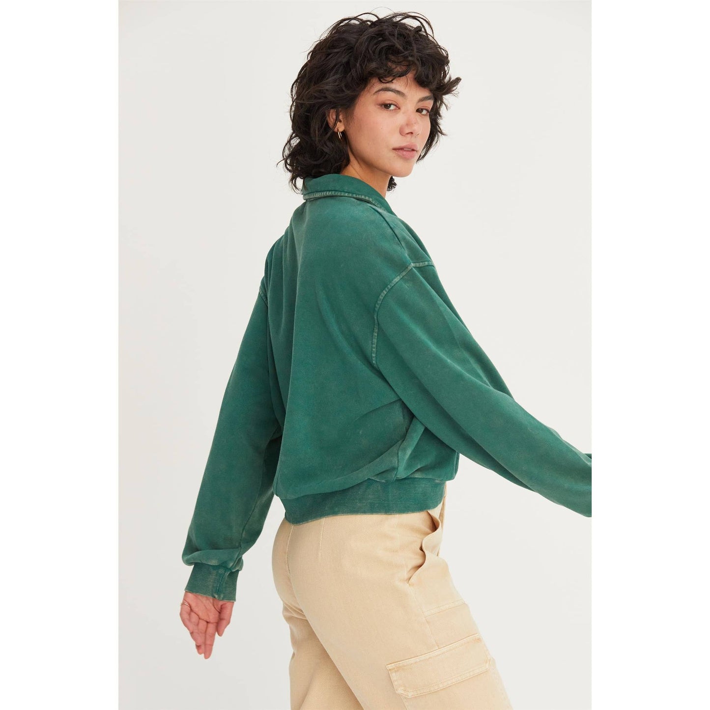 Half Zip Pullover Sweatshirt