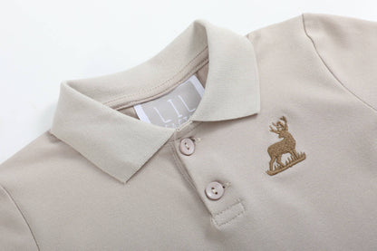 Brown Mule Deer Polo Shirt