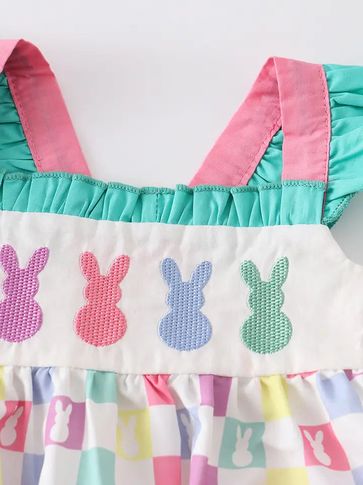 Kids Colored Rabbit Romper