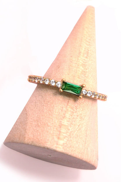 Rainbow Gem Eternity Ring