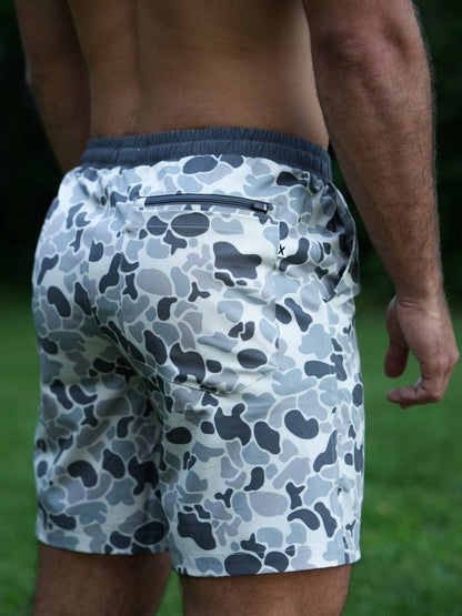 Slate Camo Athletic Short