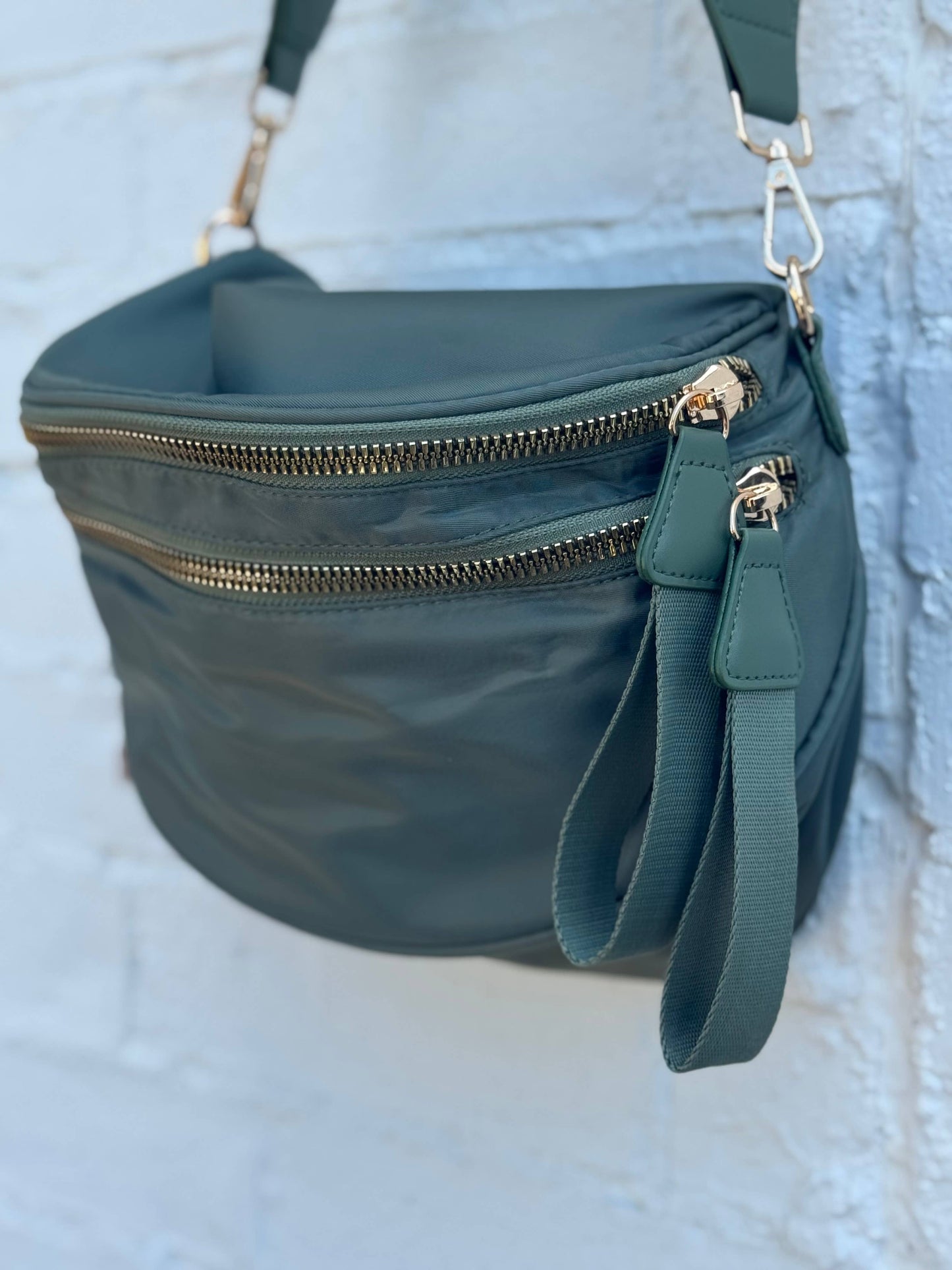 Nylon Double Zip Bag