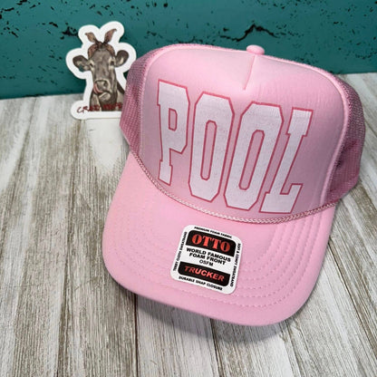 Location Trucker Hat PINK/WHITE