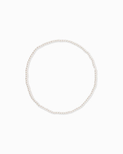 Unique Ball Bead and Pearl Stretch Bracelet Set of 5