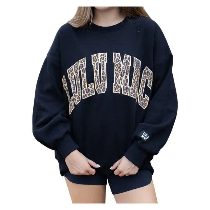 LULU MAC Leopard  Sweatshirt
