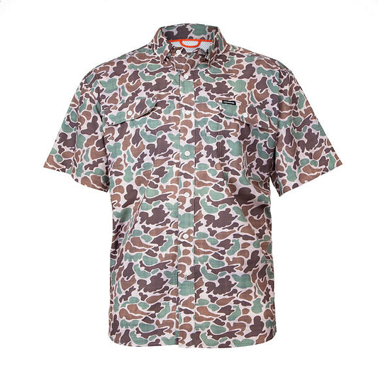 SS Camo Button Down Shirt Adult/Youth